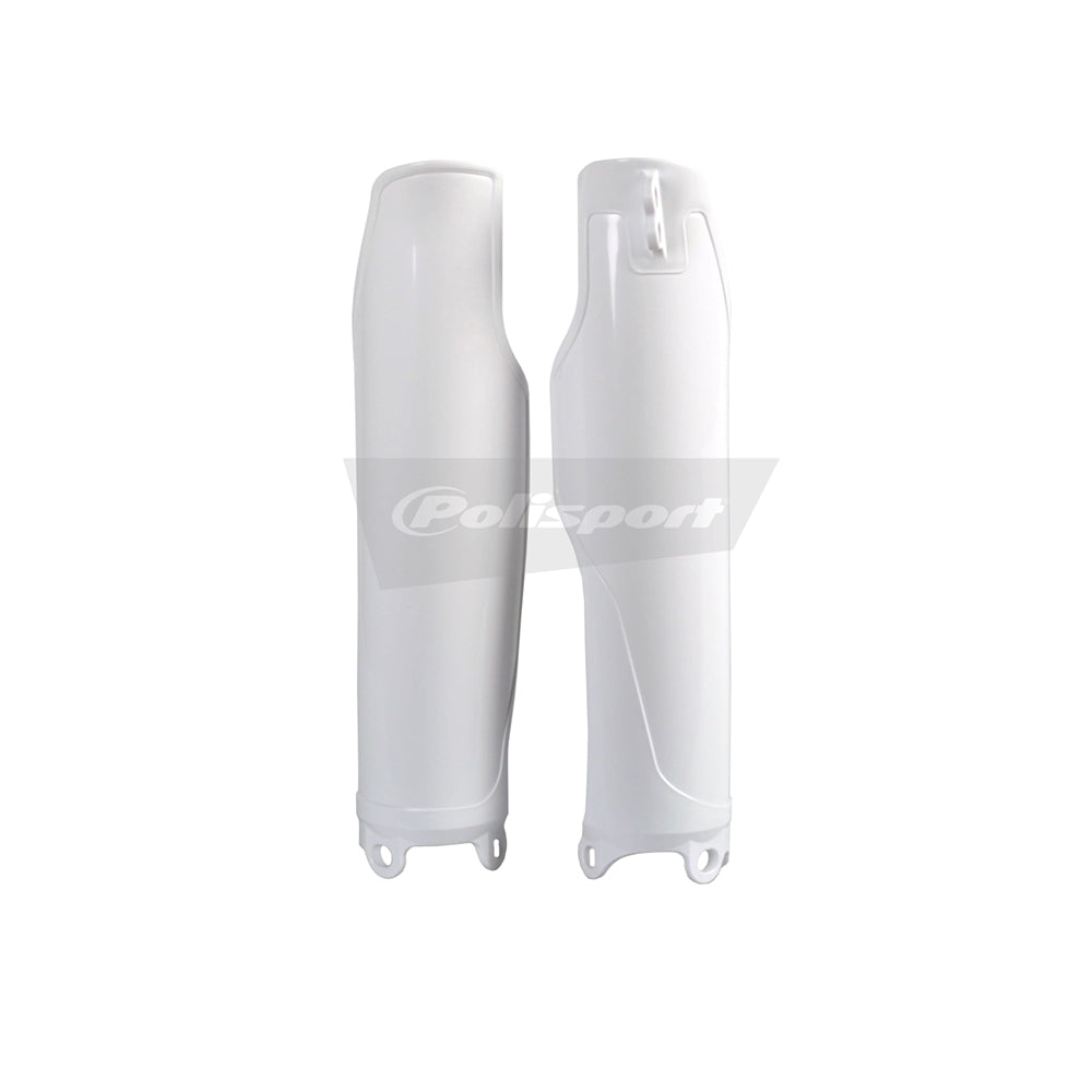Polisport Plastic Lower Fork Guards For Kawasaki KX 250F 2009-2018 White